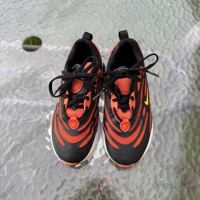 Nike Air Max Exosense Boys Black Orange Sneakers US 13C Athletic Lace Up