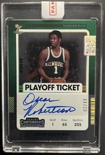 2021-22 Panini Contenders Oscar Robertson Playoff Ticket Auto /49 #VT-ORB Bucks