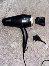 TRESemmé Smooth & Shine 2200 Hair Dryer Black, Concentrator Nozzle, UK Plug