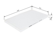 BOSCH Innenraumfilter 1 987 432 033 Partikelfilter für AUDI C4 A6 4A2 4A5 Avant