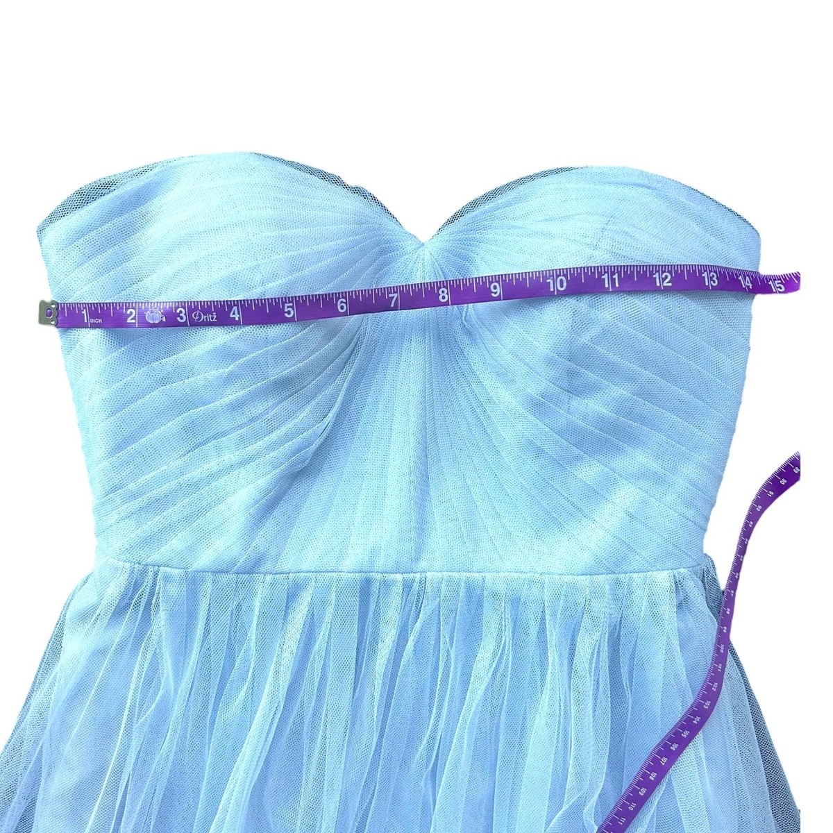 Jenny Yoo Annabelle Convertible Gown Bridesmaid Dress Tulle Gown Powder  Blue 4 | eBay
