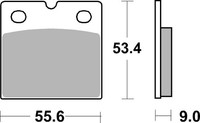 BremsbeläGe Brembo StraßE Carbon-Keramik - 07BB1408