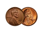 1952 S & 1955 D Lincoln Wheat Cent Choice BU 1c Brilliant Uncirculated - 2 Set