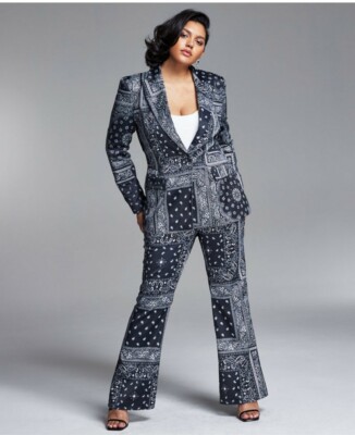 3XL Zerina Akers for Bar III Bandana Suit