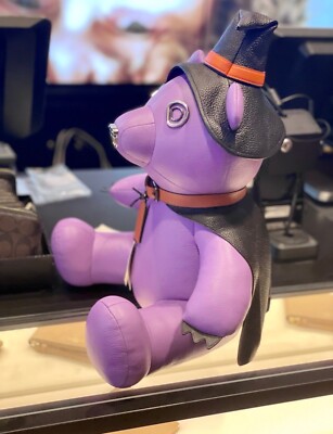 NWT Coach Halloween Collection Witch purple Bear 6086 $600