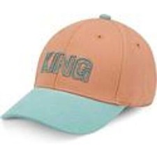 LIVACASA Kids Dads Cap from Europe Baseball Hat Cap "KING" in Coral and Mint