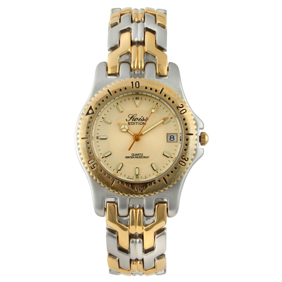 Swiss Edition 24k gold plated Stainless Steel Men's Two-Tone Swiss Edition 24k gold plated Stainless Steel Men's Two-Tone