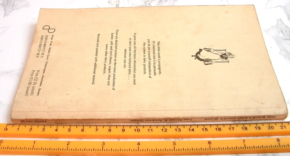 Vintage Farm Book THE BACKYARD DAIRY BOOK s/b 87-pages Prism Press ©1975 Rare - Image 4 of 4