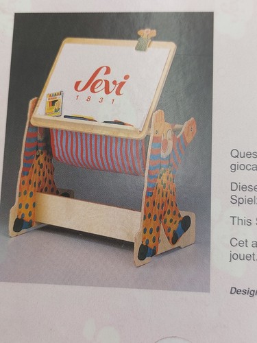 Vintage Sevi 'Clown' Holztisch mit Zeichentisch-Funktion + Wand-Kleiderhaken - Bild 2 von 16