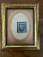 Authentic 1840 Penny Black Stamp Great Britain Book Value $375