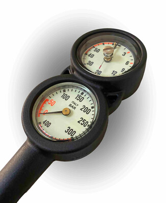Sunline 2er Konsole Finimeter Tiefenmesser Console Depth Pressure Gauge