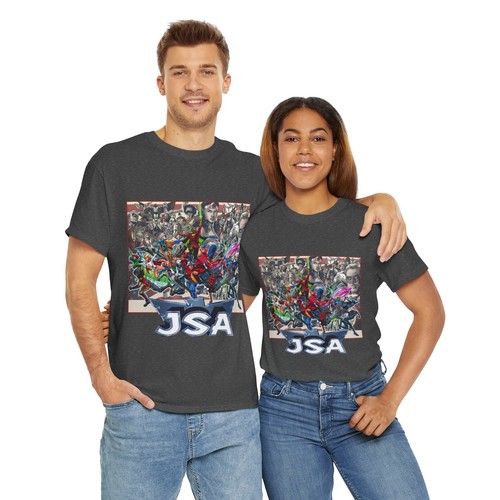JSA T-Shirt - Dr Fate, Power Girl, Alan Scott, Jade, Mr Terrific, Stargirl - DC - Picture 45 of 65