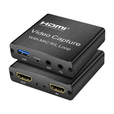 4K HDMI Video Capture Card 60fps Screen Record 1080P Game Streamer Device