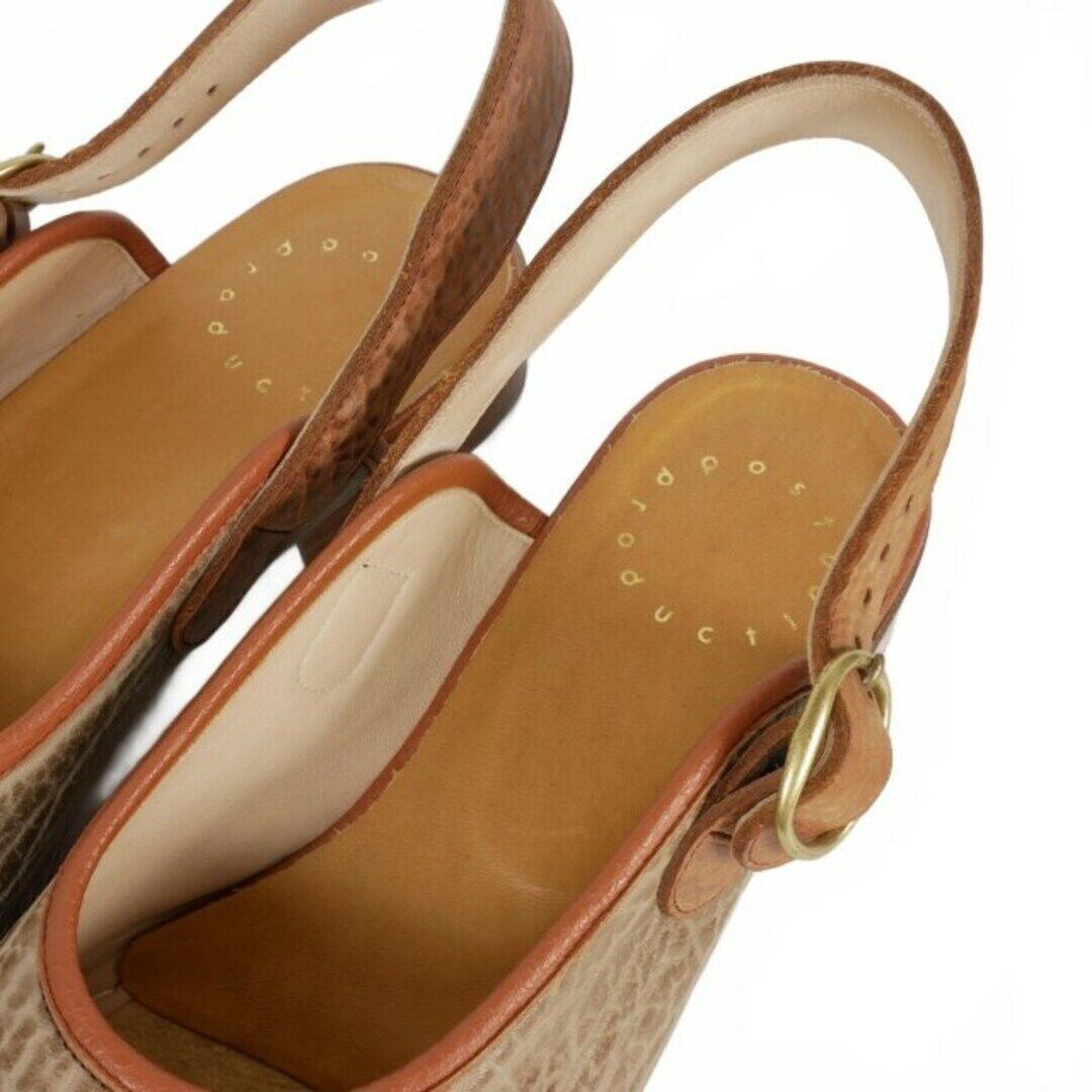 Post Production 24SS FACE Sandals Fur Seal 6 Brown Used Post Production 24SS FACE Sandals Fur Seal 6 Brown Used