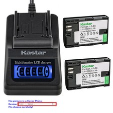 Kastar Battery LCD Quick Charger for Canon LP-E6 LP-E6N  Canon EOS 6D Camera