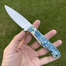 7 1/2" ROYAL 52100 BEARING STEEL BUSHCRAFT SKINNER CAMP EDC HUNTING KNIFE 23/19