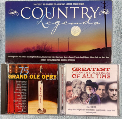 One Lot Of 3 Country Music Compilation CDs (7 Discs)