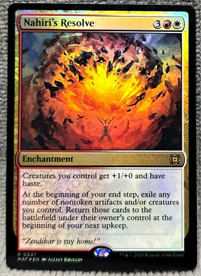 Nahiri's Resolve 37 March of the Machine The Aftermath Foil & Base MTG Card 