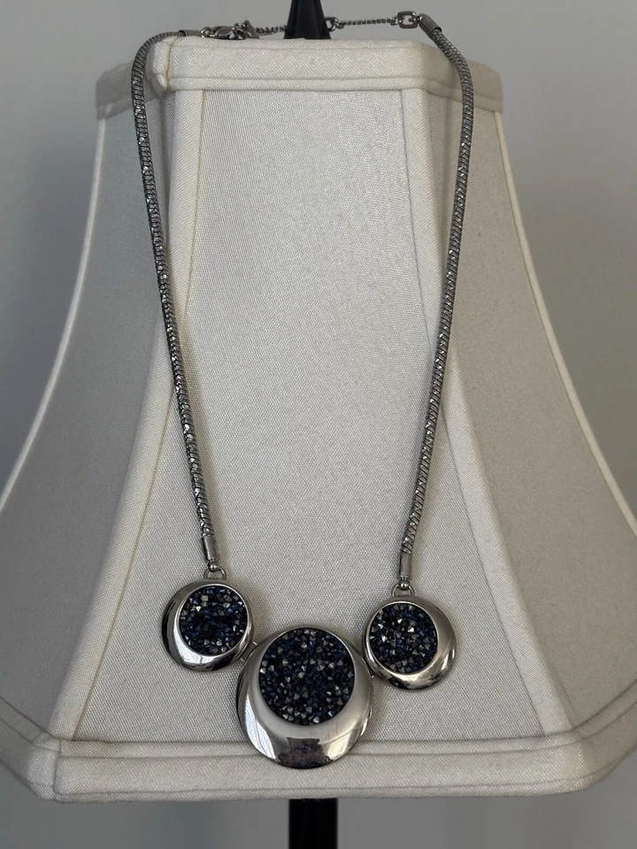 Ожерелье с серебряным голубым камнем Kenneth Cole - Изображение 4 из 4