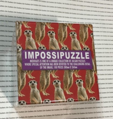 NWT Impossipuzzle Meerkats 100-Piece Challenging Jigsaw Puzzle SEALED BOX