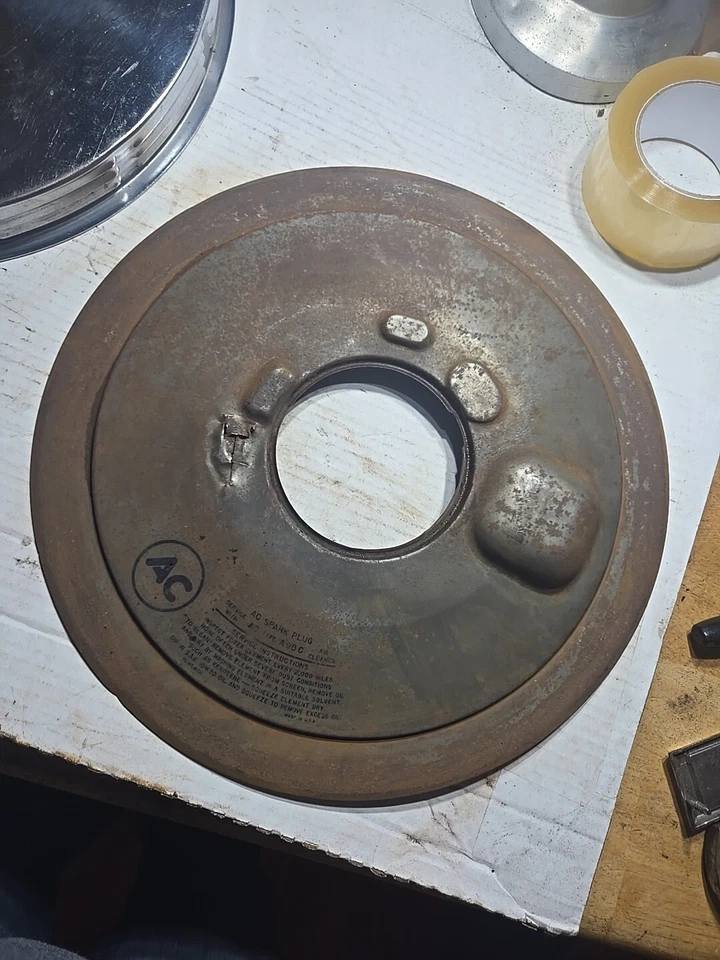 66 67 Pontiac GTO 1965 filtro de aire con persianas 4 V con base original corbeta 58 62 Foto 3 de 4