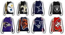 NFL Football Drawstring Bag - Backpack - Gym Bag - PICK YOUR TEAM