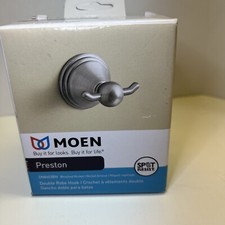 Moen DN8403BN Preston Double Robe Hook in Spot Resist Brushed Nickel New