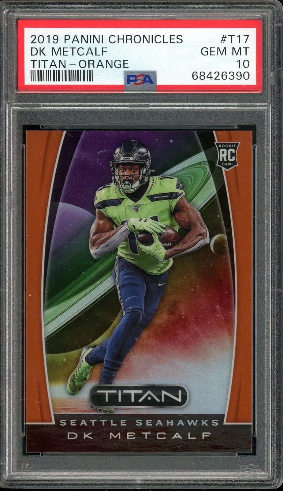 DK Metcalf Panini Chronicles Titan #T17 Orange