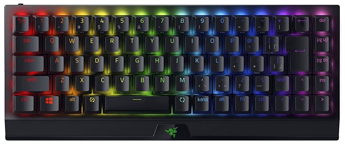 Razer Gaming Keyboard Wireless Blackwidow V3 Mini Hyperspeed JP Green  Switch 2.4