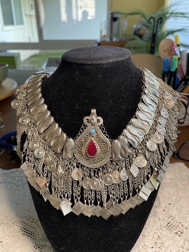 Kashmiri Tribal Headpiece Dance Headband Ethnic Head Band Kuchi Headdress Choker