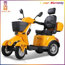 Heavy Duty 4-Wheel Mobility Scooters 31 Miles 3-Speed 800W 500lbs Capacity