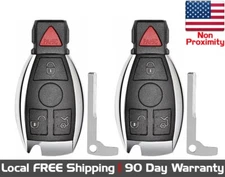 2x New Replacement Remote Key Fob For Select Mercedes Vehicle (Read Description)