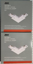 2 Pack Juno Trac-Lites R24 Adjustable L-Connector Molded Polycarbonate White