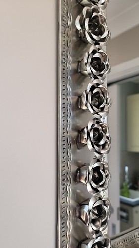 Mexican Tin Mirror, Handmade Decoration, Square 74 x 74 PICK UP ONLY - Picture 4 of 5