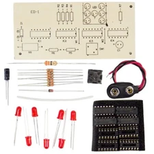 DIY Electronic Dice Project, Beginner Soldering Practice Kit with Assembly Guide