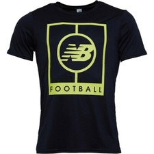 Image of New Balance Mens Elite Tech Graphic Logo Black T-Shirt (Size's M L XL XX-L) NEW