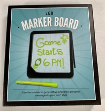 The Original Fun Workshop LED Marker Board  Neon Green Message Board Samsonico