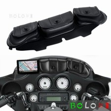 Bolsa de carenado de ala de murciélago de 3 bolsillos para Harley Electra Street Glide Touring 96-13