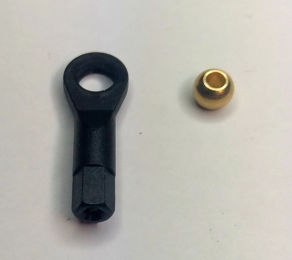 2 Kugelgelenk 3mm Kugelkopf Spurstange Lenkkopf Modellbau Kugel ausdrückbar - Bild 2 von 3