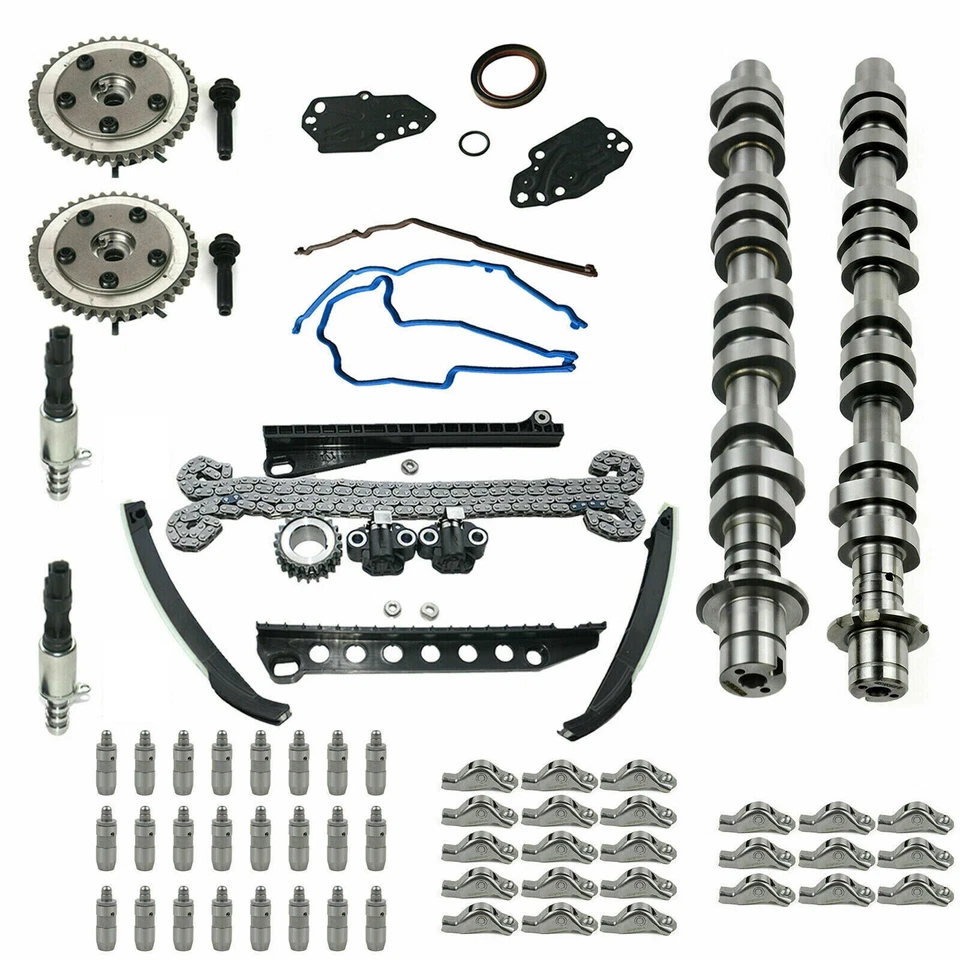 Camshaft kit + Timing Chain Cam Phasers kit Fit for Ford F150 F250 Lincoln - Image 2 of 3