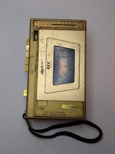 Stewart AM/FM Radio Cassette Player Gold Walkman ST-999A Vintage NOT Working
