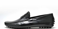 PAIR OF KINGS MEN'S THE ROYAL BOX LEATHER BLACK FORMAL MOCCASINS