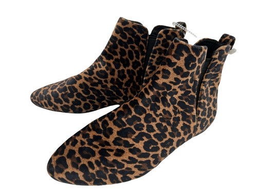 leopard print boots flat