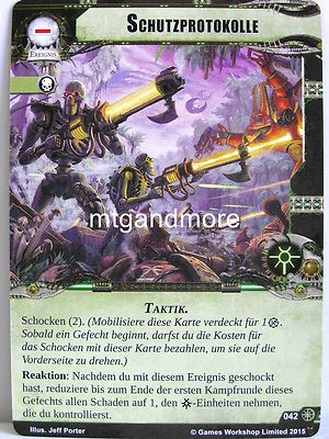 Warhammer 40000 Conquest LCG - 1x #042 Schutzprotokolle - Unverziehen