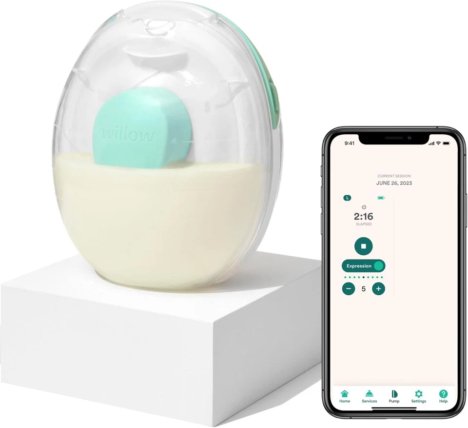 Extractor de leche portátil recargable - eléctrico con control de aplicaciones y grado hospitalario Foto 3 de 4