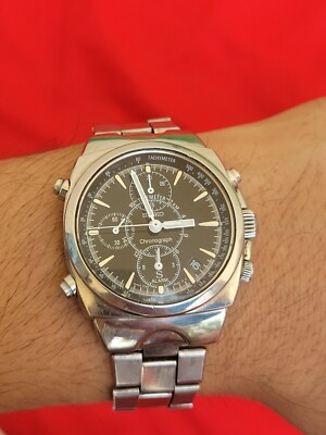 Excellent Vintage Seiko 7T32-9000 Alarm Telemeter Chronograph