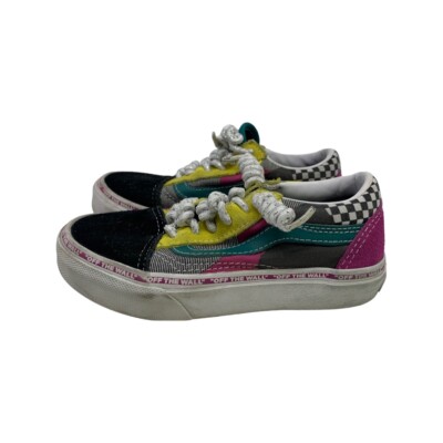 VANS Off The Wall Skateboard Sneakers Girls Low Top Shoes Multicolor Size  11