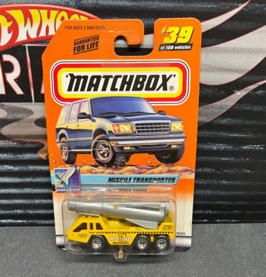 MATCHBOX TREASURE HUNT CHASE TH 2000 LOGO MISSILE TRANSPORT SPACE EXPLORER RARE