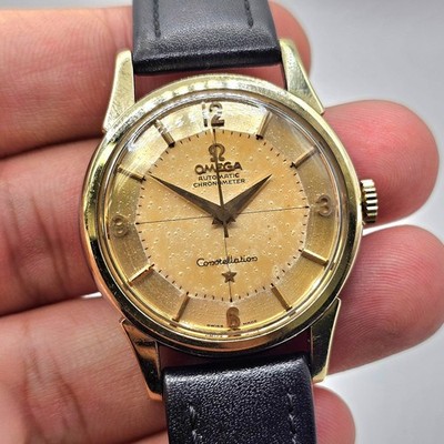 Elegante Omega Constellation Chronometer Pie-Pan Dial Automatic Herrenuhr