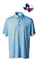 Men's Premium Golf Polo Shirt, Short Sleeve, Performance Style. Texas Inspired